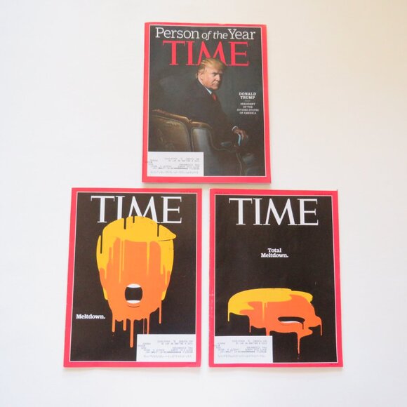 Time Magazines Donald Trump Person of the Year Meltdown Lot of 3 Magazines - Picture 1 of 5